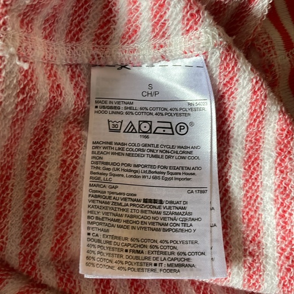 GAP Women’s size Small long sleeve hood drawstring sweatshirt - Picture 5 of 5